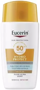 Eucerin Sun Face Hydro Protect Tinted Ultra-Light Fluid FPS50+ (50 ml) medium