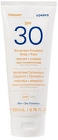 KORRES Yoghurt Sonnenschutz-Emulsion f&uuml;r K&ouml;rper & Gesicht SPF30 Sonnenmilch 200 ml,