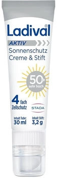 Ladival Aktiv Sonnenschutz Creme & Stift LSF 50+ (30ml)