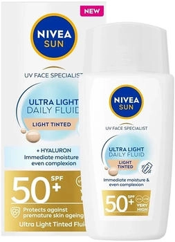 Nivea Ultra Light Daily Fluid LIGHT Tinted SPF50+ (40ml)