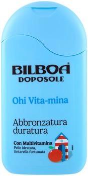 Bilboa Doposole Ohi Vita-mina, Abbronzatura Duratura con Multivitamina, Pelle idratata, Tintarella fortunata, Dermatologicamente Testato - 200 ml
