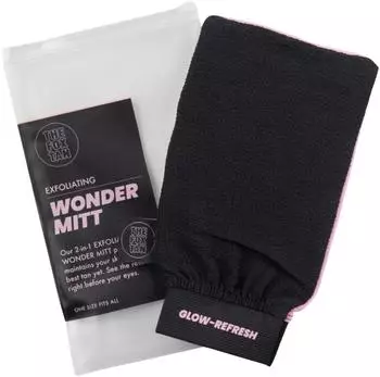 The Fox Tan Exfoliating Wonder Mitt 2-in-1 Peelinghandschuh für den Körper zum Entfernen von Selbstbräuner für ebene glatte Haut und länger anhaltende Bräune
