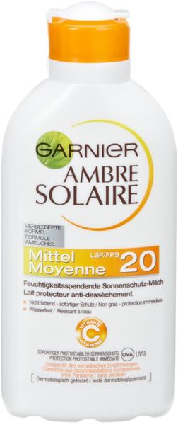 Garnier Ambre Solaire Milch LSF 20, 200 ml Test - Testbericht.de-Note:  88/100 vom (Januar 2024)