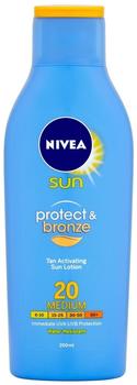 Nivea Sun Protect & Bronze Lotion LSF 20 (200 ml)