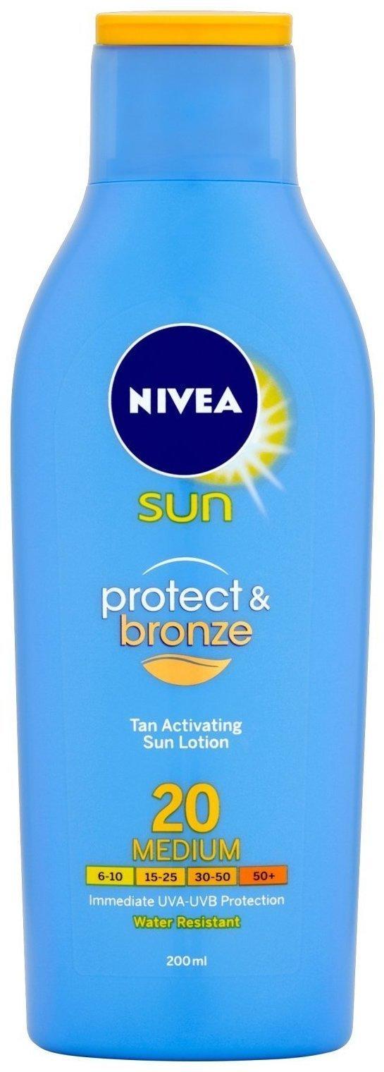 Nivea Sun Protect & Bronze Lotion LSF 20 (200 ml) Test TOP Angebote ab 2,83  € (Februar 2023)