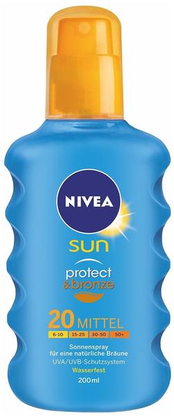 Nivea Sun Protect & Bronze Spray LSF 20 (200 ml)