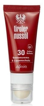Tiroler Nussöl alpin Sonnencreme & Lippenschutz LSf 30 (20 ml)