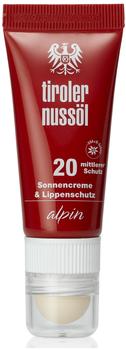 Tiroler Nussöl alpin Sonnencreme & Lippenschutz LSF 20 (20 ml)