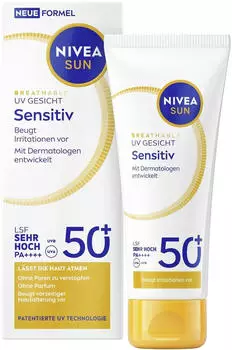 Nivea Sun Sonnenschutz LSF 50+ Breathable UV Gesicht Sensitiv (40ml)