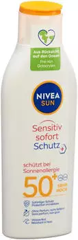 Nivea Sun Sensitive Sofort Schutz Sonnenmilch LSF50+ (200ml)