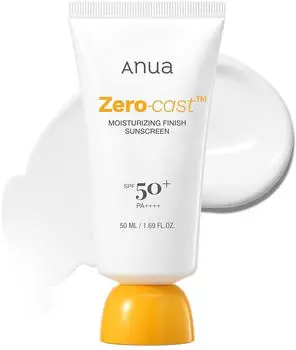 Anua Zero-Cast Moisturizing Finish Sunscreen SPF 50+ (50ml)