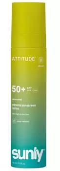 Attitude Sunly Mineral Sunscreen Spray SPF 50+ (75ml)