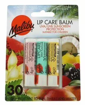 Malibu Lip Care Balm SPF 30 (3x5 g)