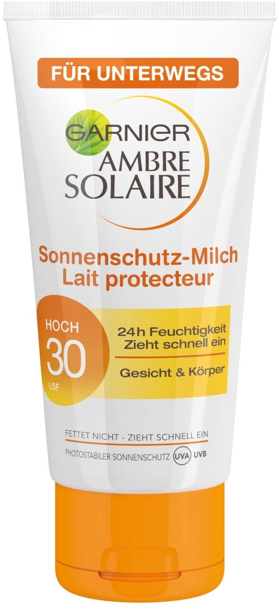 Garnier Ambre Solaire Sonnenschutz-Milch LSF 30 (50ml) Test TOP Angebote ab  1,95 € (Februar 2023)