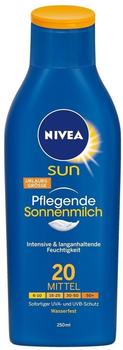 NIVEA Sun Pflegende Sonnenmilch LSF 20, Sonnenschutz, 1er Pack (1 x 250 ml)