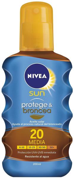 Nivea Sun Protect & Bronze Sonnenöl-Spray LSF 20 (200 ml)