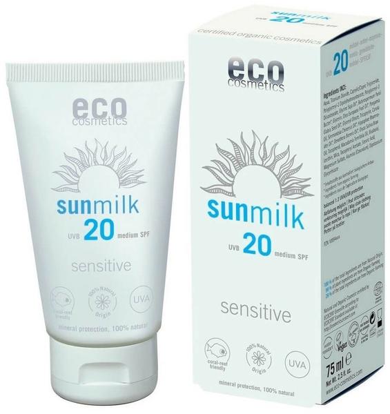Eco Cosmetics Sonnenmilch Sensitive LSF 20 (75ml)
