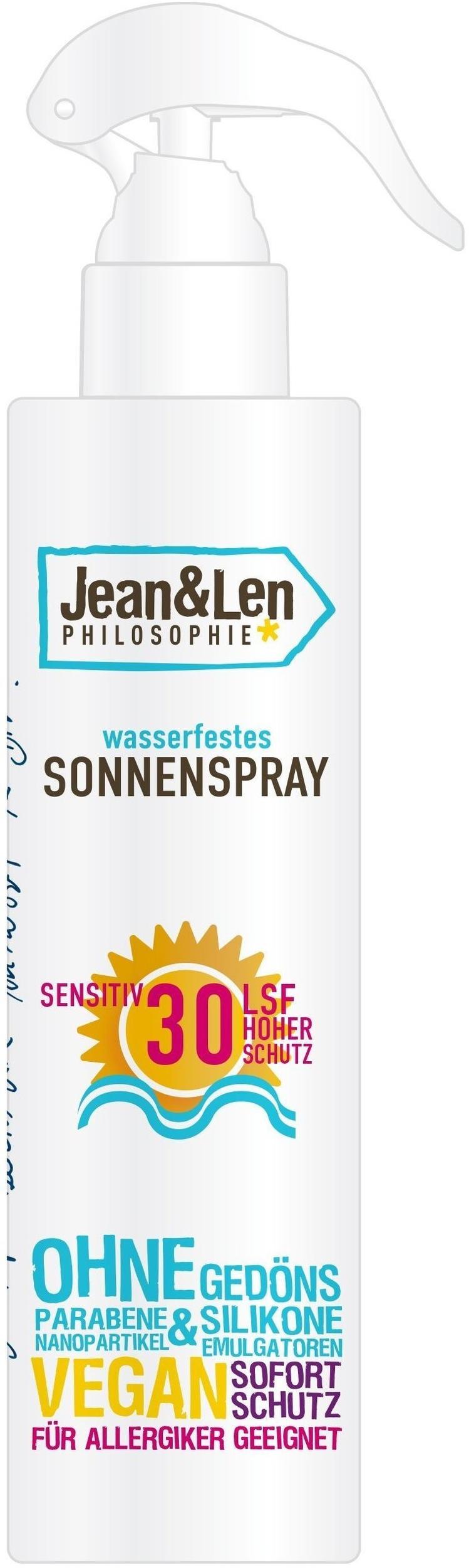 Jean & Len Philosophie Spray Sensitive LSF 30 250 ml Test TOP Angebote ab  9,99 € (April 2023)