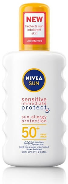 Nivea Sun Protect & Sensitive schützendes Sonnenspray SPF 50+ (200 ml)