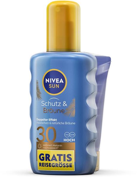 Nivea SUN Protect & Bronze Sonnenspray LSF 30 (200 ml) Test TOP Angebote ab  10,95 € (September 2023)