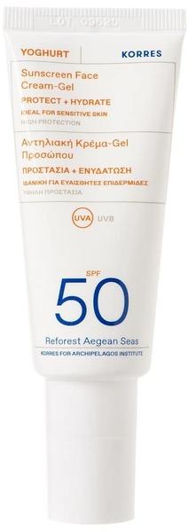 Korres Yoghurt Sunscreen Face Cream-Gel Protect + Hydrate SPF50 (40 ml)
