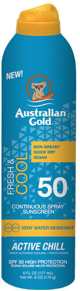Australian Gold Fresh&Cool Continuous Spray Sunscreen SPF50 (177ml)