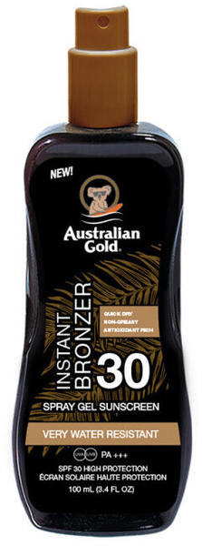 Australian Gold Spray Gel with Bronzer SPF 30 (100 ml)