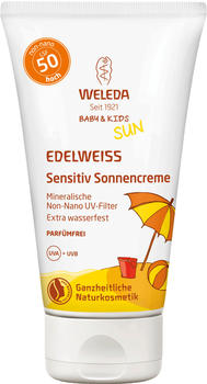 Weleda Edelweiss Sensitiv Sonnencreme LSF 50 Baby & Kids (50ml)