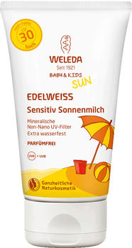Weleda Edelweiss Sensitiv Sonnenmilch LSF 30 Baby & Kids (150ml)