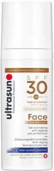 Ultrasun Face Tan Activator LSF 30 Bräunungsaktivierendes Anti-Aging Sonnenschutz-Gel (50 ml)