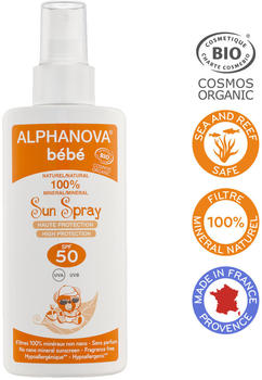 Alphanova Organic Certified Baby Sun Spray SPF 50 (125 ml)
