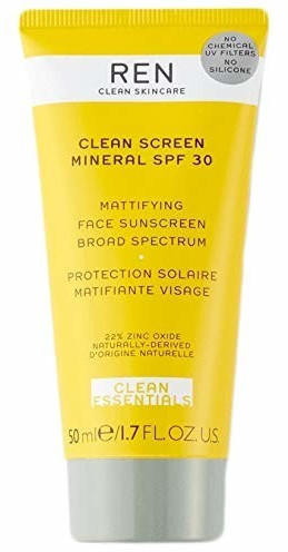 REN Clean Screen Mineral Mattifying Face Sunscreen SPF 30 (50ml)