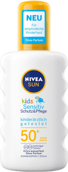 Nivea Sun Kids Sensitiv Schutz & Pflege Spray LSF 50+ (200ml)