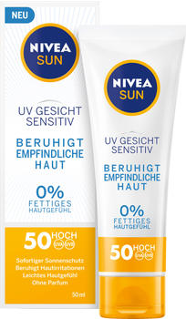 Nivea Sun UV Gesicht Sensitiv Sonnencreme LSF 50 (50ml)