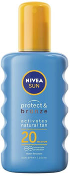 Nivea Sun Protect & Bronze intensives Bräunungsspray SPF 20 (200 ml)