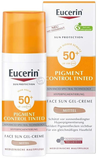 Eucerin Sun Fluid Pigment Control LSF 50+ mittel (50 ml)