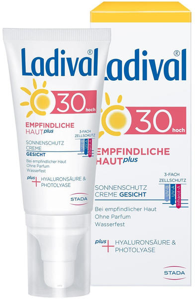 Ladival Empfindliche Haut Plus LSF30 Sonnenschutz Creme Gesicht (50ml)