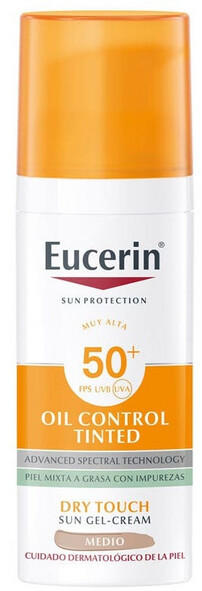 Eucerin Sun Oil Control Tinted Cream SPF50+ Medium (50 ml)