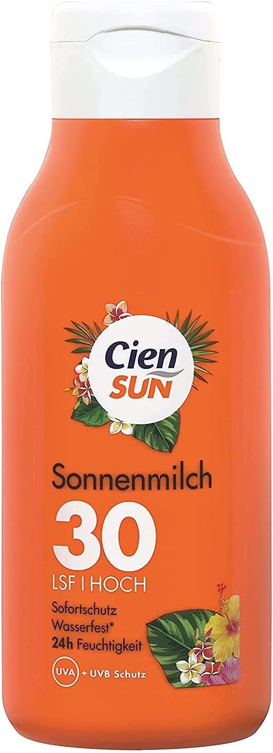Lidl Cien Sun Sonnenmilch LSF 30 Hoch Test Testbericht.de-Note: 92/100 vom  (Oktober 2023)