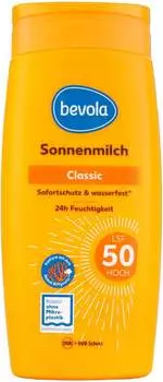 Kaufland Bevola Sonnenmilch LSF 50