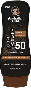Australian Gold Sunscreen Lotion Instant Bronzer SPF 50 (237 ml)