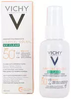 Vichy Capital Soleil UV-Clear Anti-Imperfektionen-Fluid SPF50+ Pumpflasche 40ml