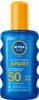 Nivea SUN Protect & Dry Touch unsichtbares Bräunungsspray SPF 50 200 ml, Grundpreis: