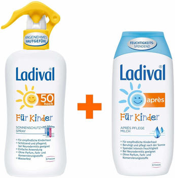 Ladival Sparset Sonnenschutzspray LSF 50 Kinder + Apres Lotion Kinder