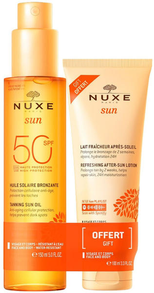 NUXE Tanning Sun Oil 50 (150 ml) + Refreshing After-Sun Lotion (100 ml)