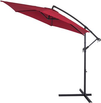 Kingsleeve Ampelschirm Alu &Oslash; 300 cm rot (102499)