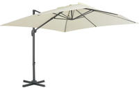 vidaXL Ampelschirm mit Aluminiummast 300 x 300 cm Sand