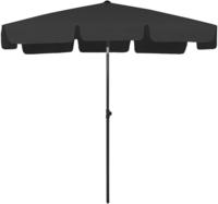 vidaXL Strandschirm Schwarz 200x125 cm
