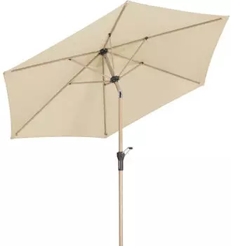 Schneider Marktschirm Ø270cm mit Kurbelmechanik Natur