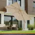 Schneider Ampelschirm Rhodos Twist Loft 300x300cm Natur